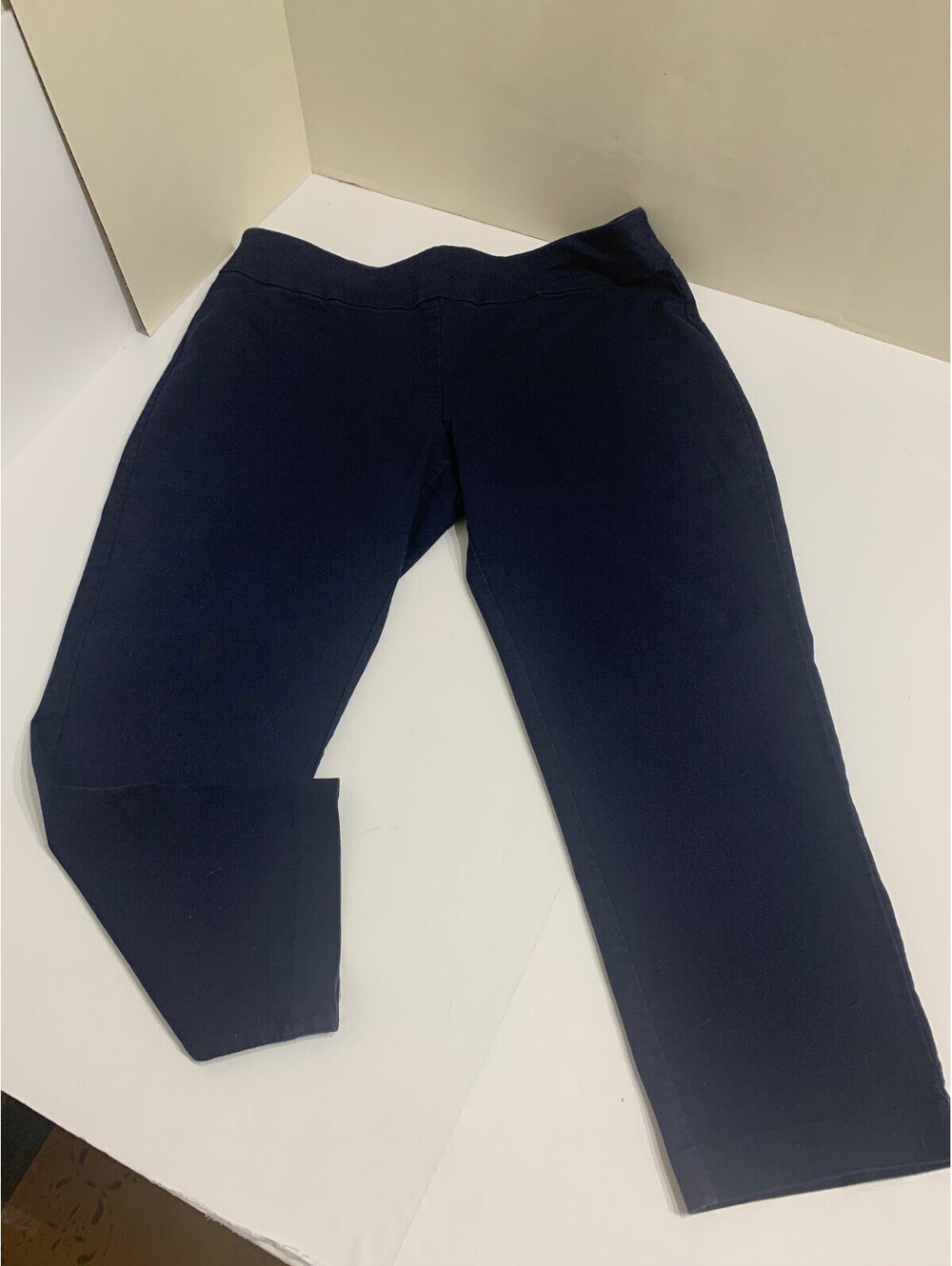 Croft & Barrow Effortless Stretch Pants 16P Short Navy Blue Petite